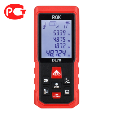 Лазерная рулетка с угломером RGK DL70 Арт. 4610011873911_50
